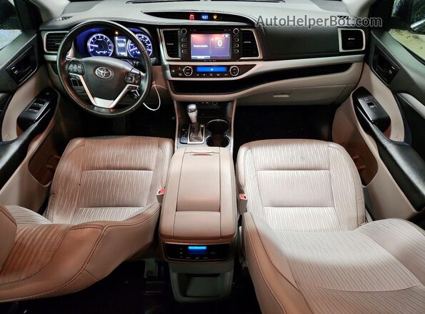 5TDZZRFH7KS367461 2019 TOYOTA HIGHLANDER Серый Вид панели приборов