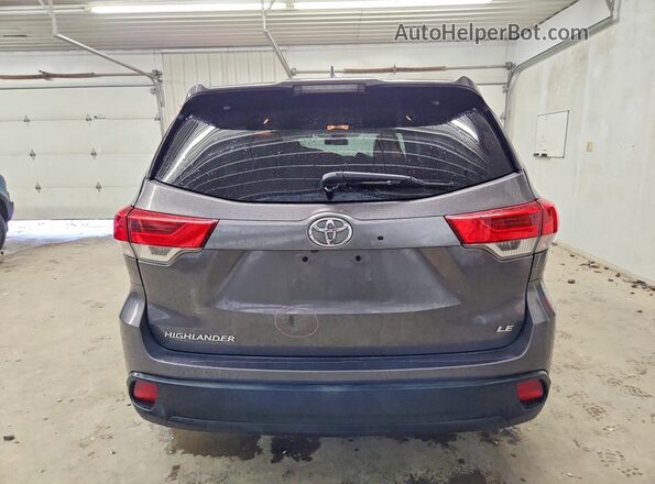 5TDZZRFH7KS367461 2019 TOYOTA HIGHLANDER Серый Вид сзади