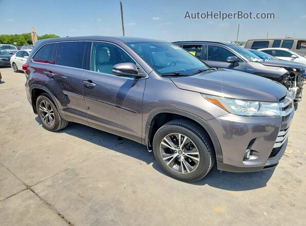 5TDZZRFH8KS325090 2019 TOYOTA HIGHLANDER Gray Передня права чверть