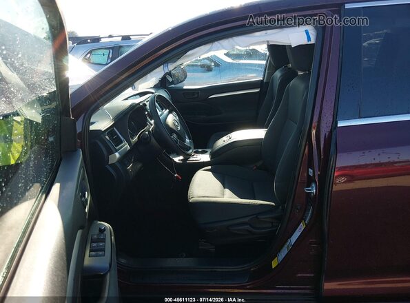 5TDZZRFH8KS340799 2019 TOYOTA HIGHLANDER Red 