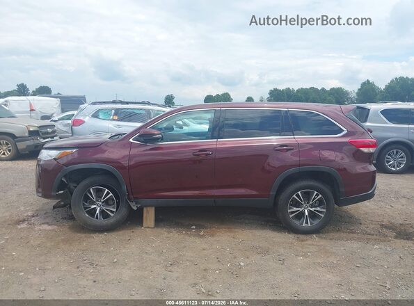 5TDZZRFH8KS340799 2019 TOYOTA HIGHLANDER Red Панорамний вид салону 360°