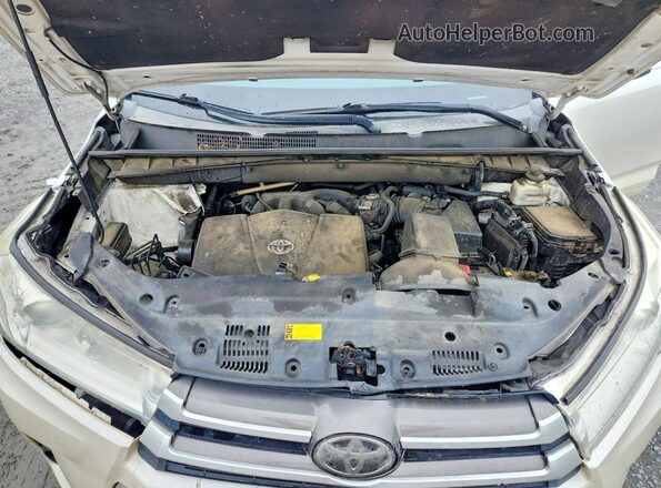 5TDZZRFH9HS193949 2017 TOYOTA HIGHLANDER White Engine compartment view