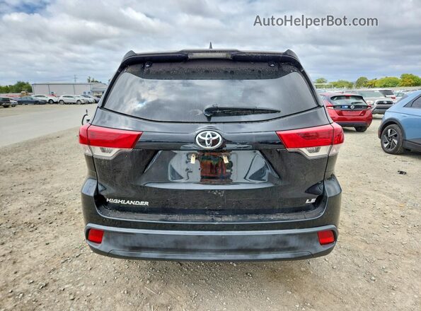 5TDZZRFH9KS314227 2019 TOYOTA HIGHLANDER Black Vista trasera