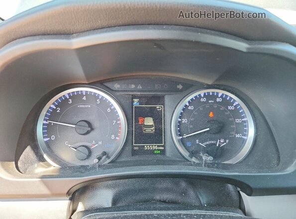 5TDZZRFH9KS367476 2019 TOYOTA HIGHLANDER Charcoal Instrument cluster view