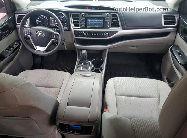 5TDZZRFHXHS201458 2017 TOYOTA HIGHLANDER White Dashboard view