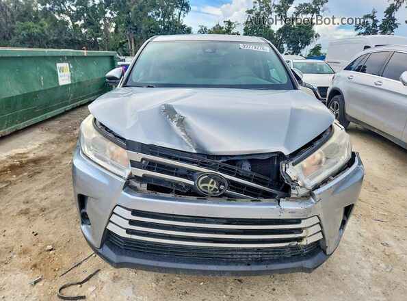 5TDZZRFHXHS212962 2017 TOYOTA HIGHLANDER Silver Вид спереду