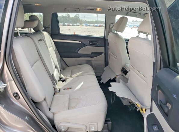 5TDZZRFHXHS219085 2017 TOYOTA HIGHLANDER Gray Սալոնի հետևի տեսք