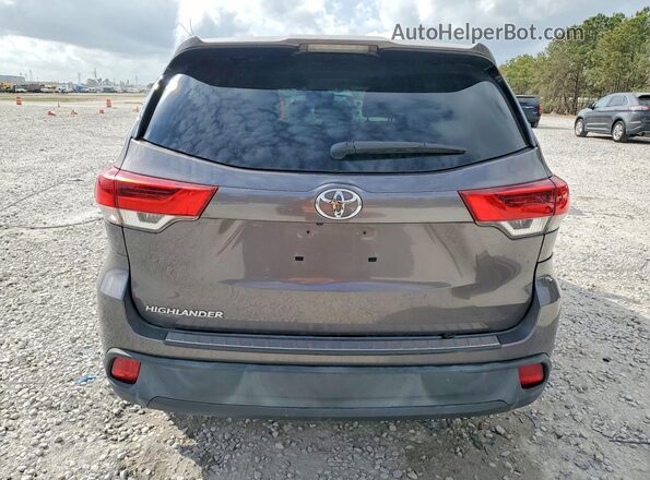 5TDZZRFHXHS219085 2017 TOYOTA HIGHLANDER Gray Հետևի տեսք