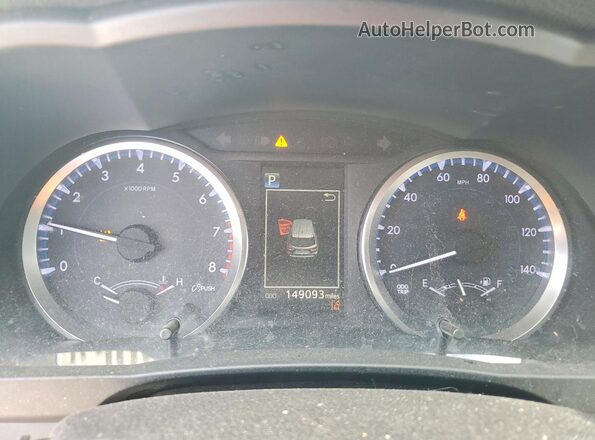 5TDZZRFHXHS219085 2017 TOYOTA HIGHLANDER Gray Սարքավորումների վահանակի տեսք