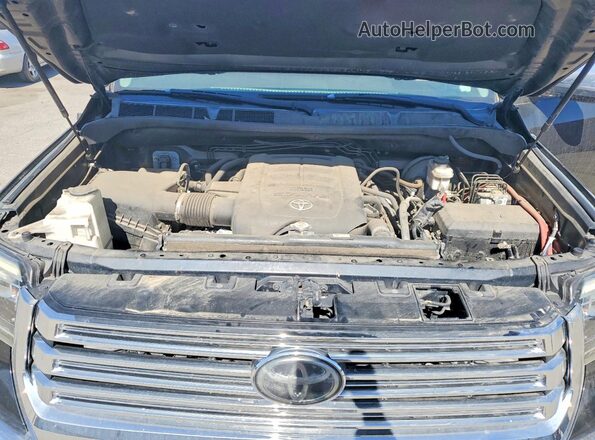 5TFAW5F14JX691011 2018 TOYOTA TUNDRA Черный Вид задней части салона