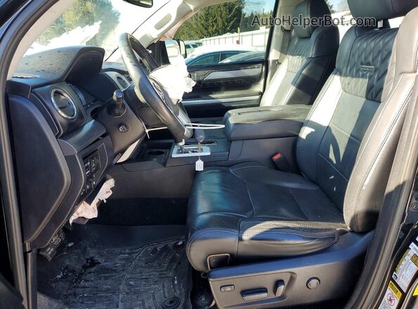 5TFAY5F11HX607621 2017 TOYOTA TUNDRA Black Front interior view