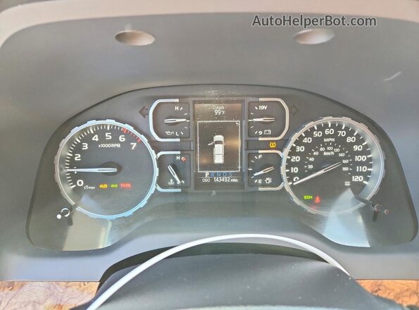 5TFAY5F11KX816168 2019 TOYOTA TUNDRA White Vista del cuadro de instrumentos