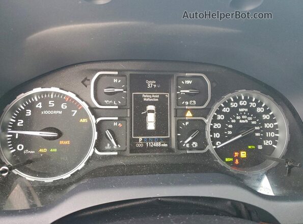5TFAY5F13LX876566 2020 TOYOTA TUNDRA Красный Вид щитка приборов