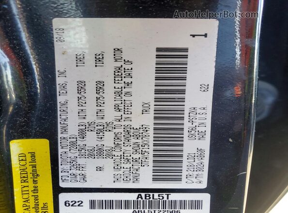 5TFAY5F15KX787497 2019 TOYOTA TUNDRA Черный Вид подкапотного пространства