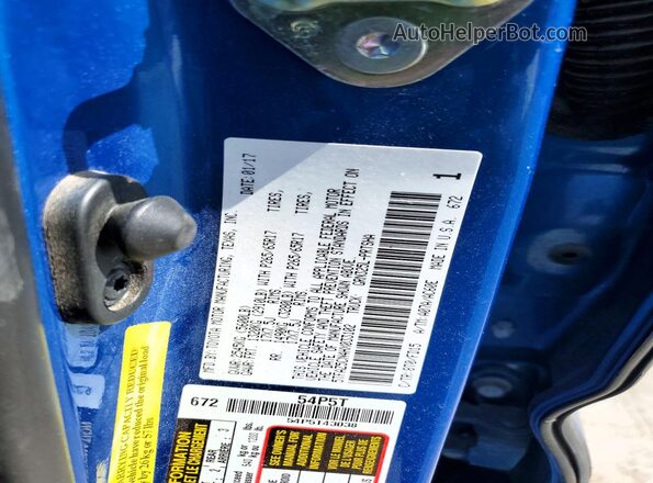 5TFAZ5CN4HX033102 2017 TOYOTA TACOMA Blue VIN կոդի պիտակի տեսք