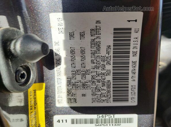 5TFAZ5CN8KX080284 2019 TOYOTA TACOMA Gray Engine compartment view