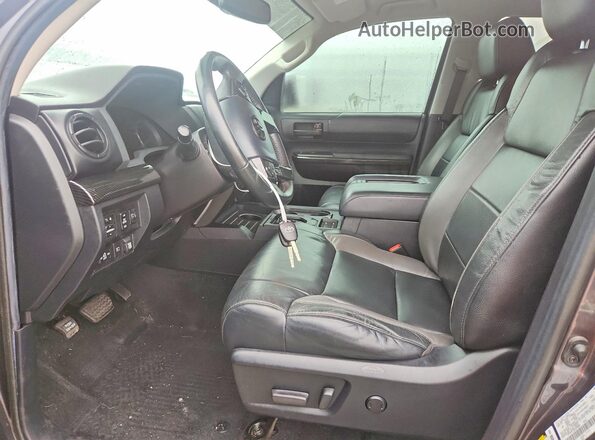5TFBY5F10KX870050 2019 TOYOTA TUNDRA Charcoal Front interior view