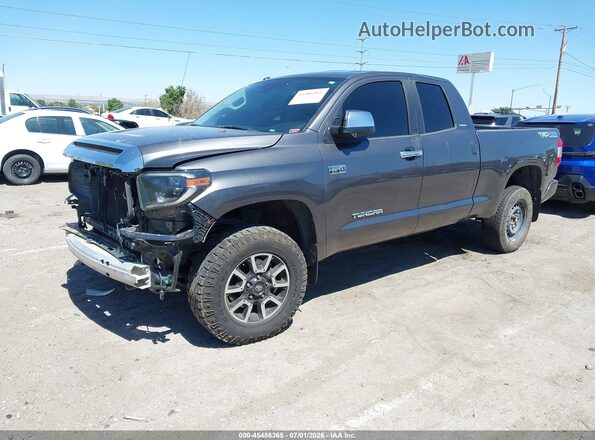5TFBY5F16KX855102 2019 TOYOTA TUNDRA Серый Передняя левая четверть