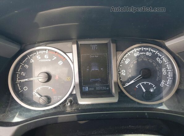 5TFBZ5DN1KX004747 2019 TOYOTA TACOMA White Instrument cluster view