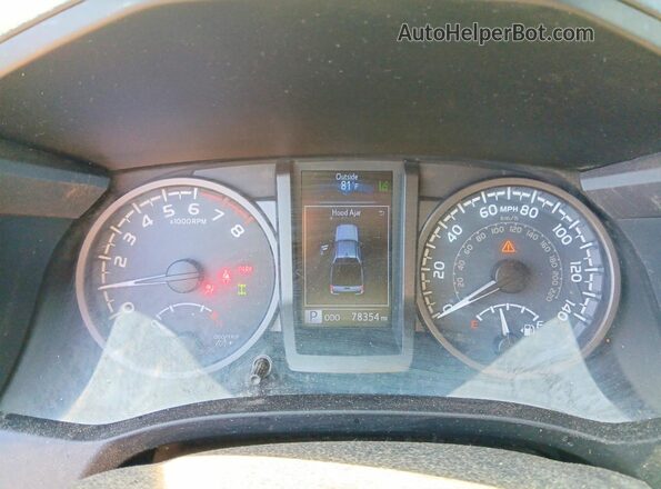 5TFCZ5AN2JX159685 2018 TOYOTA TACOMA Black Instrument cluster view
