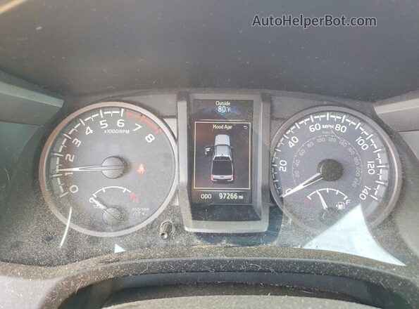 5TFCZ5AN3GX001199 2016 TOYOTA TACOMA Красный Вид щитка приборов