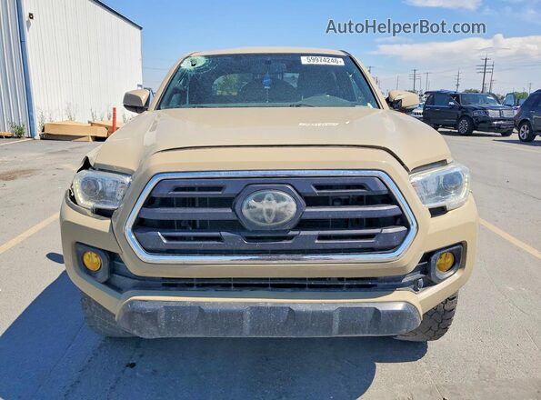 5TFCZ5AN3HX074686 2017 TOYOTA TACOMA Tan წინა ხედი
