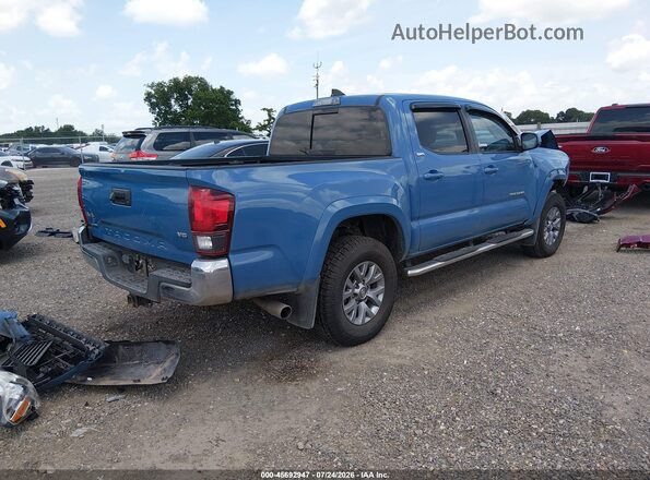 5TFCZ5AN3KX201167 2019 TOYOTA TACOMA Blue Задня права чверть