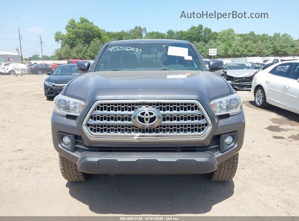 5TFCZ5AN4GX018285 2016 TOYOTA TACOMA Gray ხელსაწყოთა პანელის ხედი