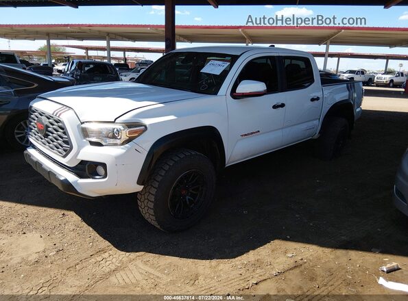 5TFCZ5AN4MX272168 2021 TOYOTA TACOMA White Առջևի ձախ երեք քառորդ տեսարան