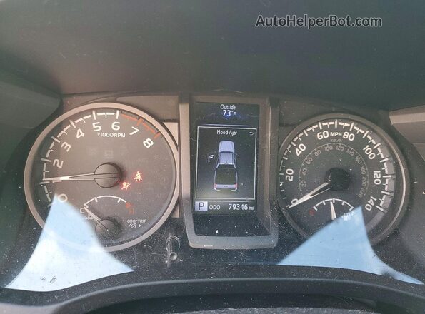 5TFCZ5AN6HX119331 2017 TOYOTA TACOMA Black Instrument cluster view