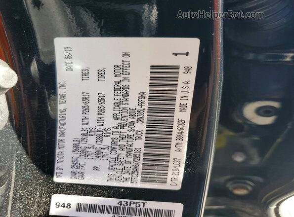 5TFCZ5AN6KX205181 2019 TOYOTA TACOMA Черный Вид подкапотного пространства