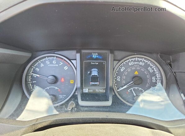 5TFCZ5AN7KX208025 2019 TOYOTA TACOMA Silver Вид щитка приладів