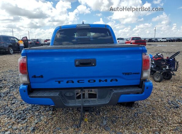5TFCZ5AN8KX169199 2019 TOYOTA TACOMA Blue Rear view