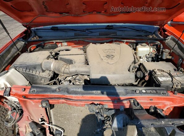 5TFCZ5AN9GX044879 2016 TOYOTA TACOMA Orange Вид задньої частини салону