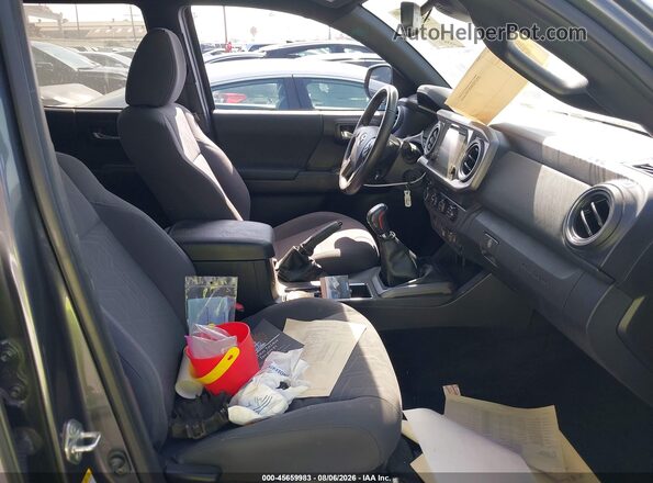 5TFCZ5AN9KX204302 2019 TOYOTA TACOMA Серый Вид салона спереди