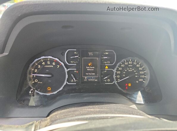 5TFDW5F18KX850269 2019 TOYOTA TUNDRA Серый Вид щитка приборов