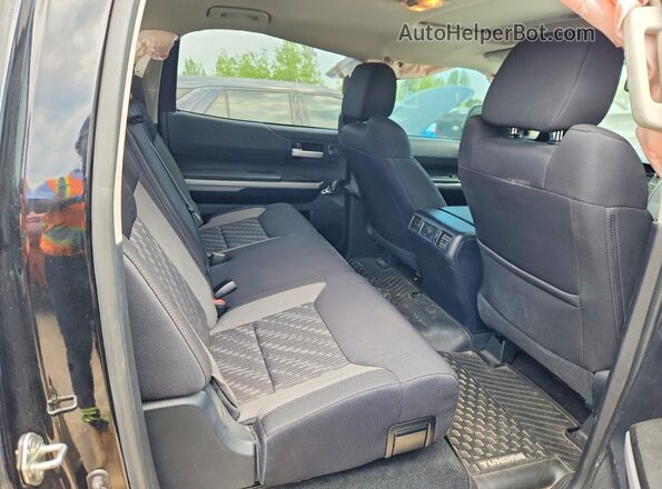 5TFDY5F11JX736493 2018 TOYOTA TUNDRA Black Вид задніх сидінь