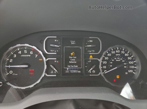 5TFDY5F13KX786622 2019 TOYOTA TUNDRA Black Instrument cluster view