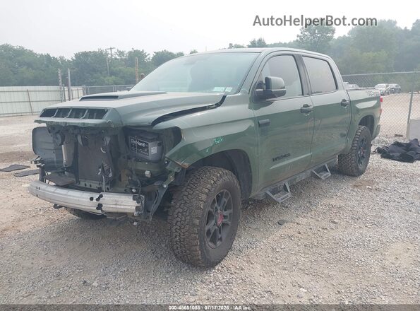 5TFDY5F15LX884455 2020 TOYOTA TUNDRA Green წინა მარცხენა ხედი სამი მეოთხედიდან