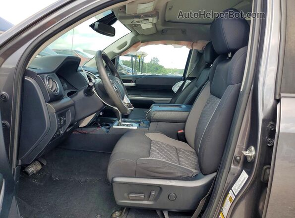 5TFDY5F17KX836079 2019 TOYOTA TUNDRA Gray წინა სალონის ხედი