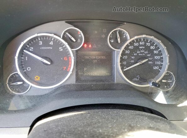 5TFDY5F18GX505759 2016 TOYOTA TUNDRA Black Вид щитка приладів