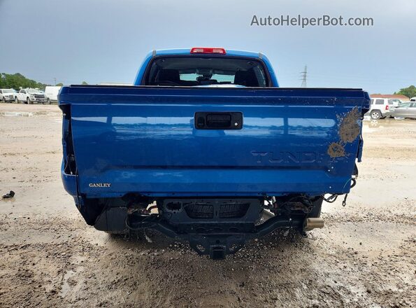 5TFDY5F19JX758791 2018 TOYOTA TUNDRA Blue Вид ззаду