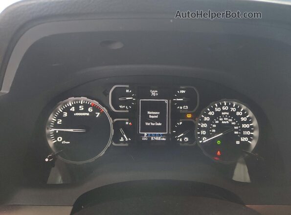 5TFDY5F19JX758791 2018 TOYOTA TUNDRA Blue Вид щитка приладів