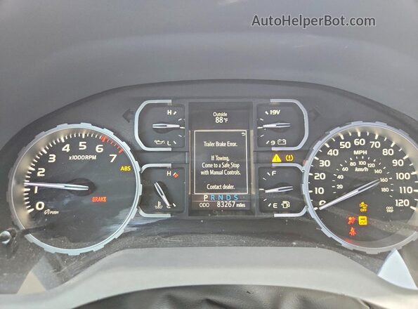 5TFDY5F1XMX989168 2021 TOYOTA TUNDRA Red ხელსაწყოთა პანელის ხედი