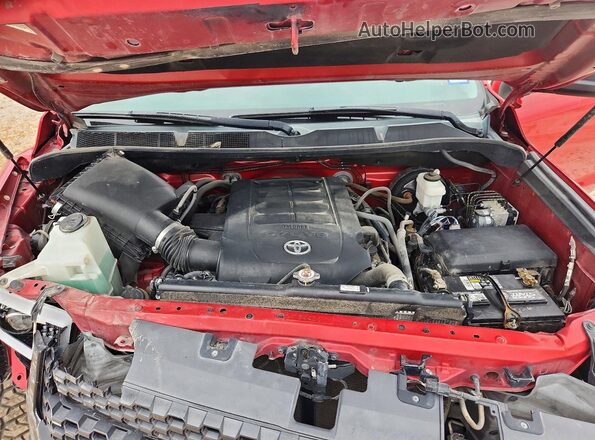 5TFDY5F1XMX989168 2021 TOYOTA TUNDRA Red უკანა სალონის ხედი