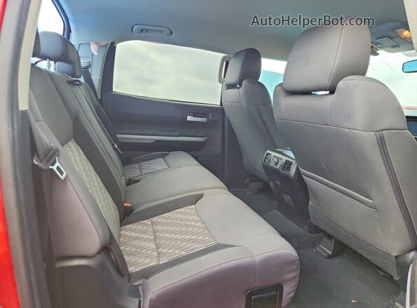 5TFDY5F1XMX989168 2021 TOYOTA TUNDRA Red უკანა სავარძლების ხედი