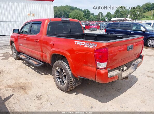 5TFDZ5BN5HX018199 2017 TOYOTA TACOMA Оранжевый Задняя левая четверть