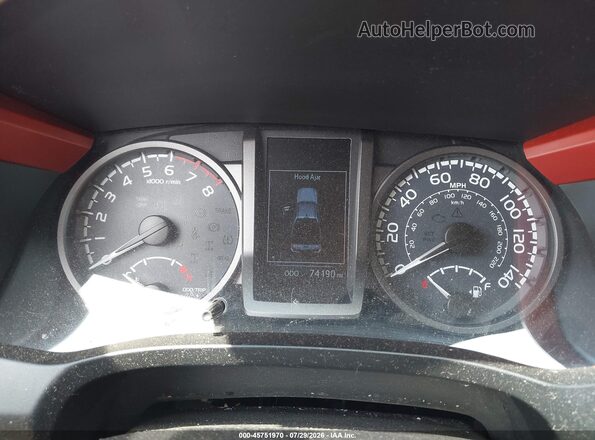 5TFDZ5BN5HX018199 2017 TOYOTA TACOMA Оранжевый Вид задних сидений