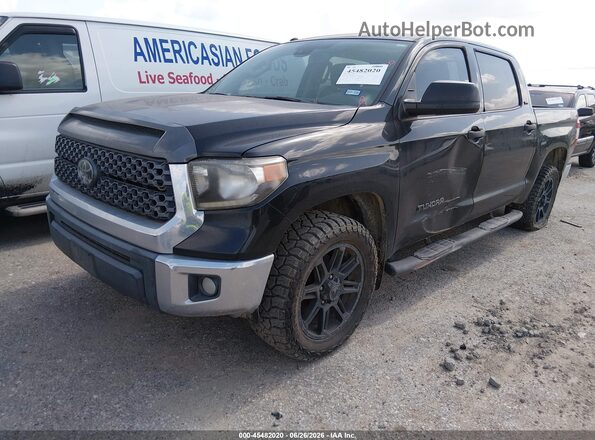 5TFEM5F14JX124286 2018 TOYOTA TUNDRA Black წინა მარცხენა ხედი სამი მეოთხედიდან