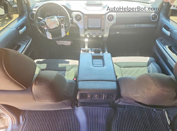 5TFEM5F14KX135872 2019 TOYOTA TUNDRA White Widok deski rozdzielczej